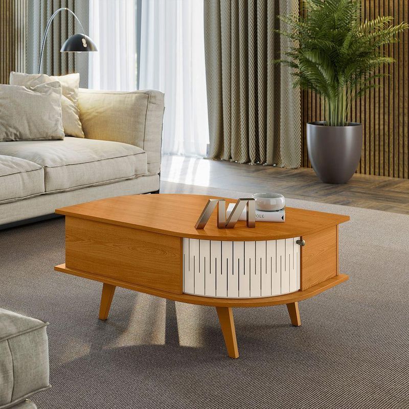 Mesa De Centro Indianapolis Cinamomo/off White - Vrk Comercio On-line