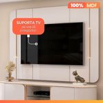 Rack Com Painel Led Tv 65" 1,80m Off White