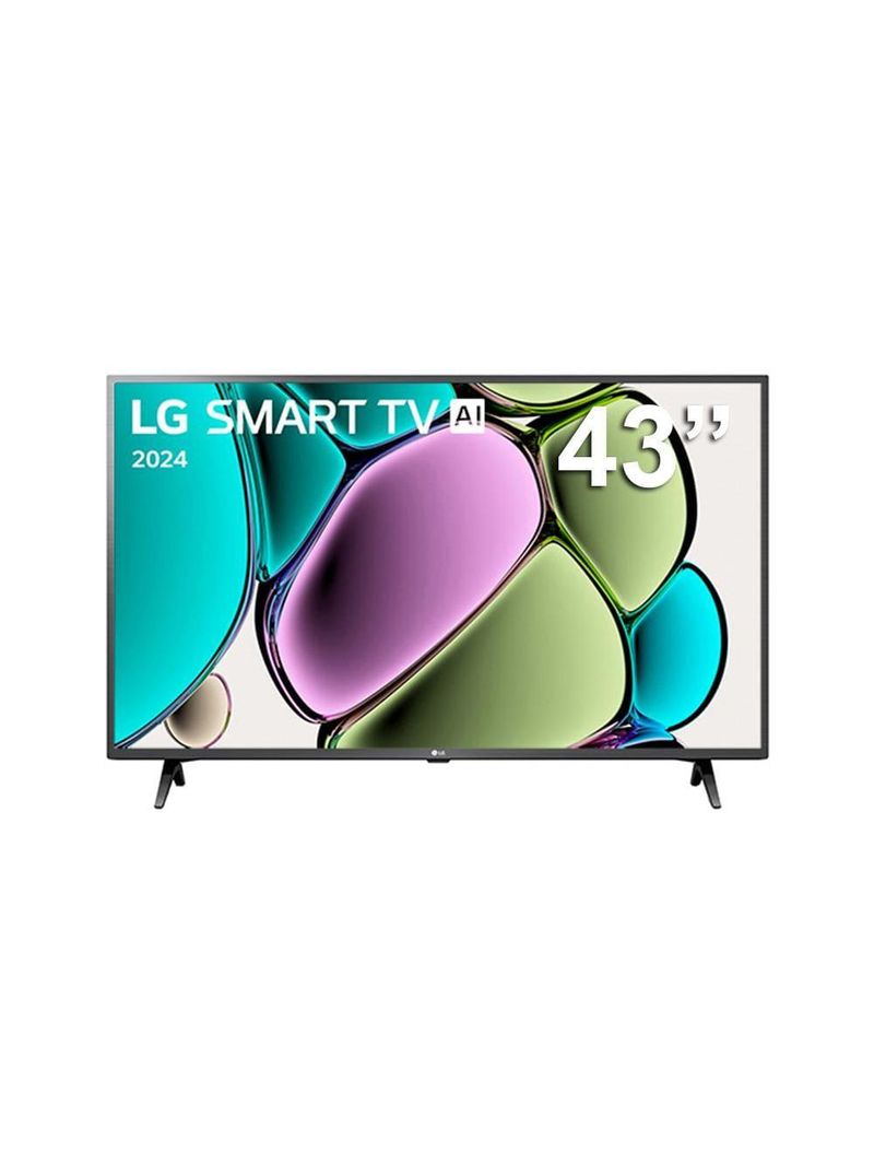 Smart tv 43" lg full hd 43lr6700 com processador a5 ger6 ai, alexa integrada, lg channels, webos 23 compatível com controle smart magic