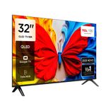 Smart tv 32” fhd tcl 32s5k qled dolby audio google tv