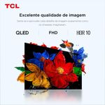 Smart tv 32” fhd tcl 32s5k qled dolby audio google tv