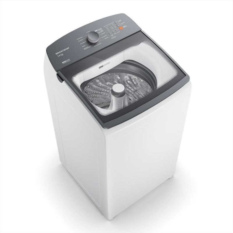 Máquina de lavar brastemp bwf14ab 14kg smart sensor ciclo tira mancha cesto inox branca