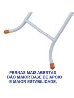 Tábua de passar roupa utimil luxo com ponta e suporte para ferro – branco/cinza