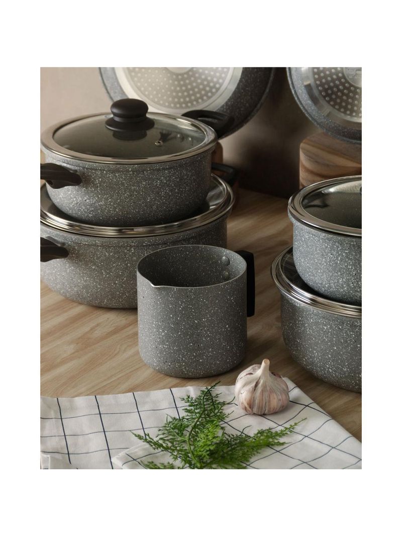 Panela Wolff de Alumínio com Revestimento Cerâmico Granilite Preta 24 cm