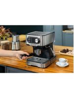 Cafeteira espresso Black+Decker CE1100G Gourmand Gris 1100w multifunções 1,5L inox