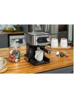 Cafeteira espresso Black+Decker CE1100G Gourmand Gris 1100w multifunções 1,5L inox
