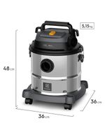Aspirador de pó e Água electrolux gt20i 1800w 20l – inox