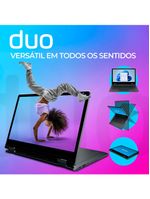 Notebook 2 em 1 Positivo Duo C4128E Intel® Celeron® N4500 Windows 11 Home 4GB RAM  128GB eMMC 11” LED HD IPS - Cinza