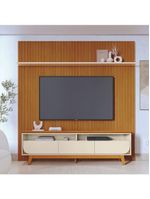 Kit Luna Painel E Rack Com Painel Cinamomo/off-white