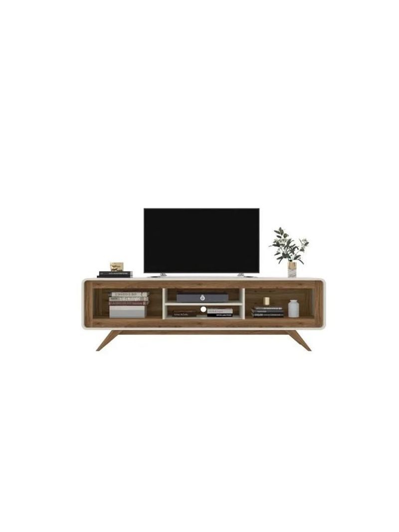 Rack Para Tv Até 70 Polegadas 2 Portas Channel Nature E Off White 220cm