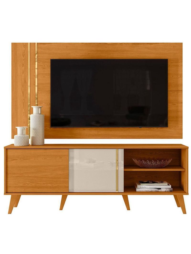 Painel Rack Bancada Tv 60 Pol 160 Cm Cronos  Madetec