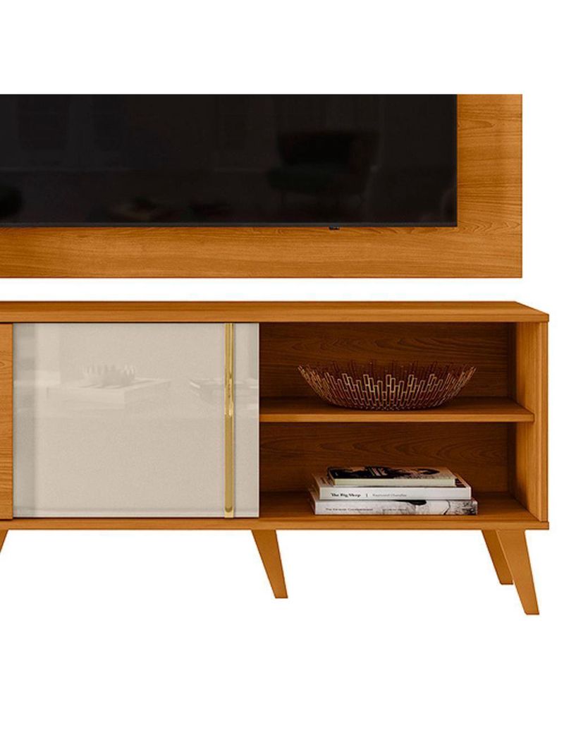 Painel Rack Bancada Tv 60 Pol 160 Cm Cronos  Madetec