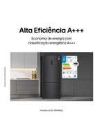 Geladeira lg frost free inverse conectividade inteligente preta - 451l