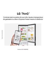 Geladeira lg frost free inverse conectividade inteligente preta - 451l
