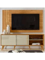 Painel Rack Bancada Tv 60 Pol 160 Cm Cronos Cumaru  Madetec