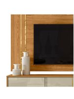 Painel Rack Bancada Tv 60 Pol 160 Cm Cronos Cumaru  Madetec