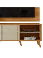 Painel Rack Bancada Tv 60 Pol 160 Cm Cronos Cumaru  Madetec