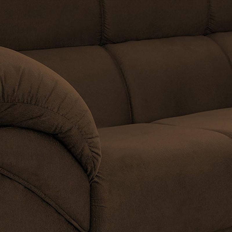 Conjunto Sofá Windsor Velut Marrom 3 E 2 Lugares 2,04m E 1,59m - King House