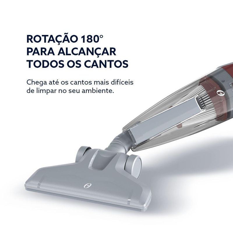 Aspirador de Pó Vertical Oster OASP610 600W 1L com Filtro Hepa e Coletor sem Saco 110V