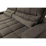 Sofá Retrátil Reclinável Supremo 2,70m Suede Velut Molas No Assento - King House