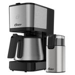 Kit Cafeteira Jarra Inox 1,2L e Moedor de Café Elétrico Inox 220V