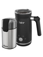 Kit Moedor de Café Elétrico Inox e Espumador de Leite Oster 220V