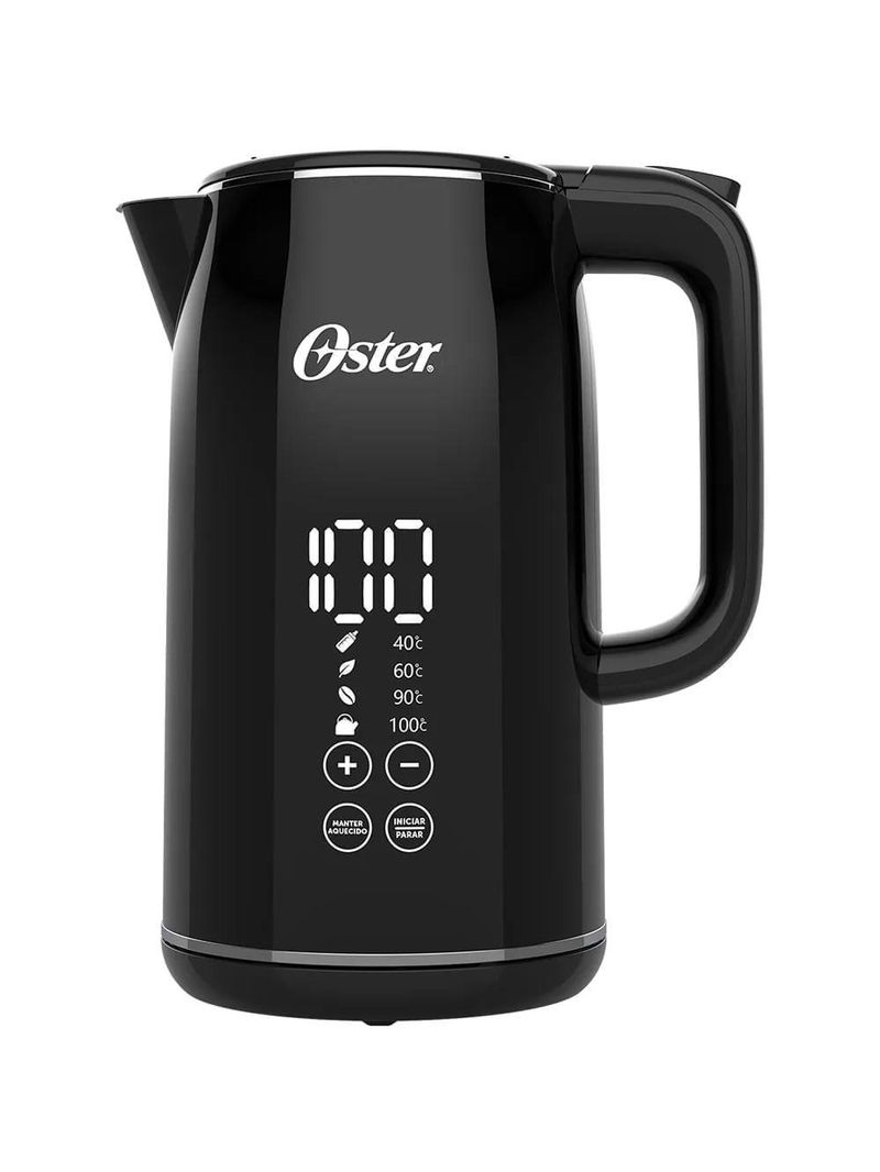 Kit Chaleira Digital 1,7L E Moedor De Café Elétrico Oster 220V