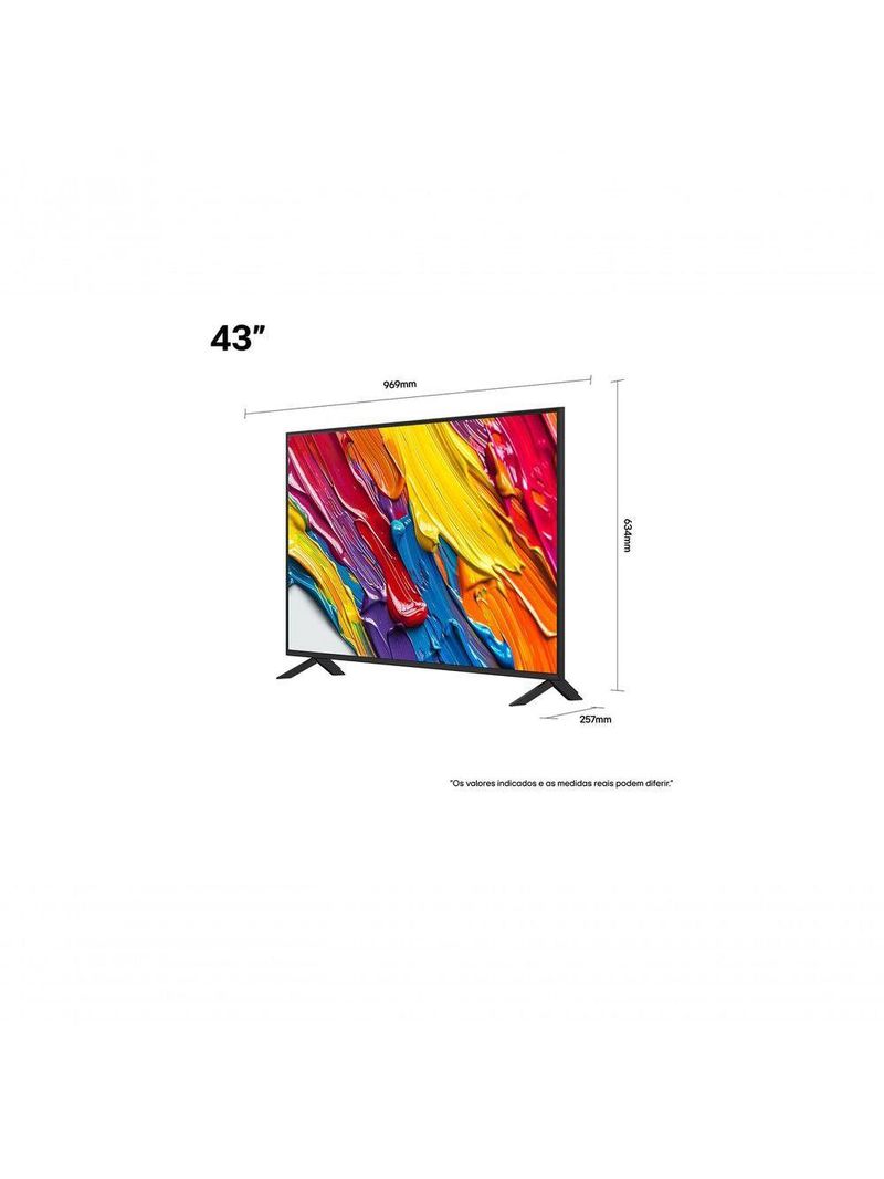 Smart LG QNED AI QNED82 43 Polegadas 43QNED82ASG Bivolt