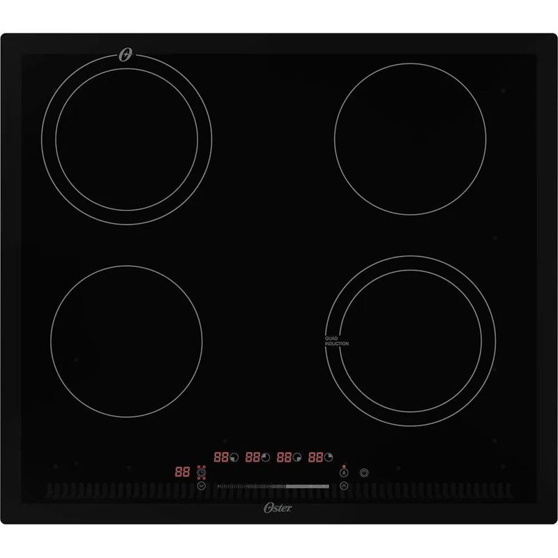 Kit Cooktop Por Indução 4 Bocas e Coifa de Parede 90 cm Oster - 220V