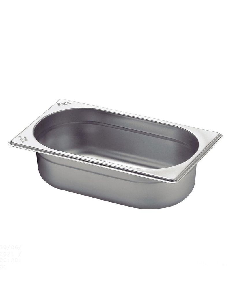 Cuba Tramontina 1/4 Em Aço Inox Sem Alças Profundidade 100 Mm - Aço 430 Tramontina