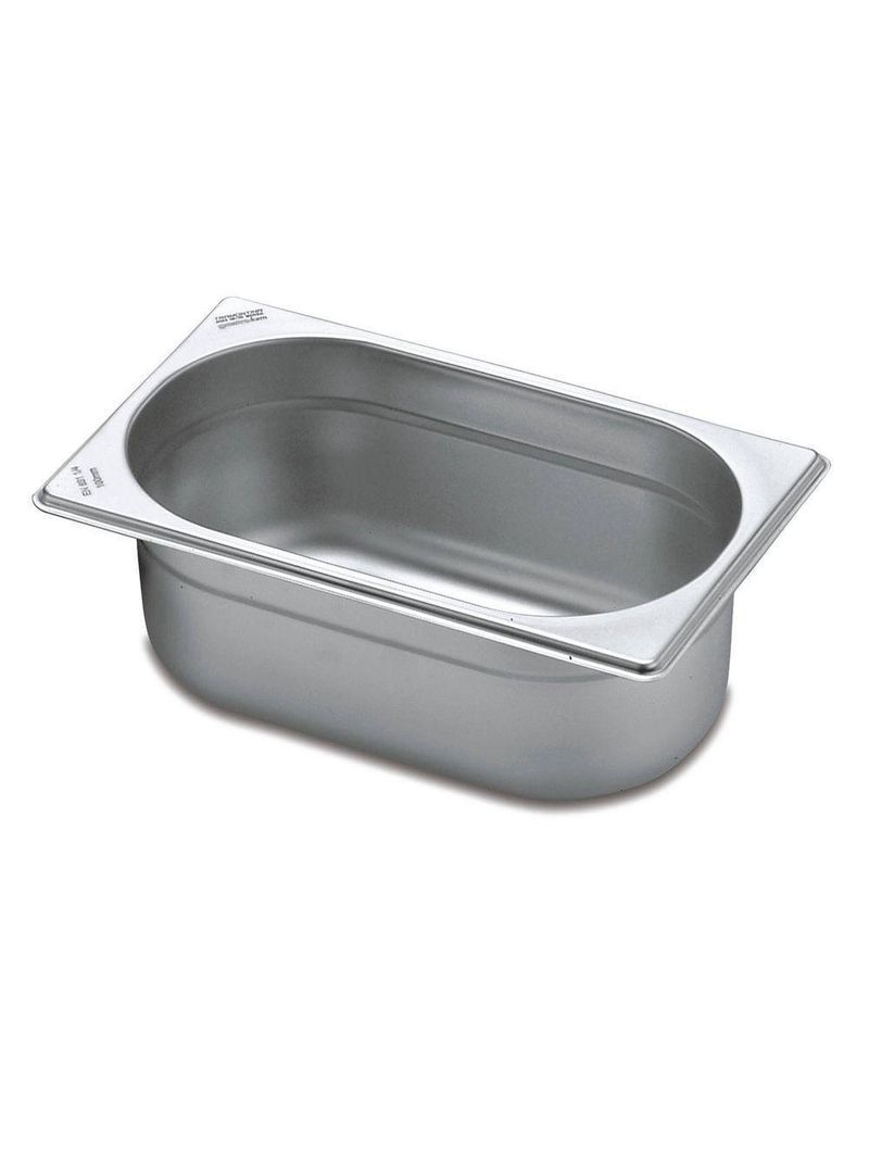 Cuba Tramontina 1/4 Em Aço Inox Sem Alças Profundidade 100 Mm - Aço 430 Tramontina