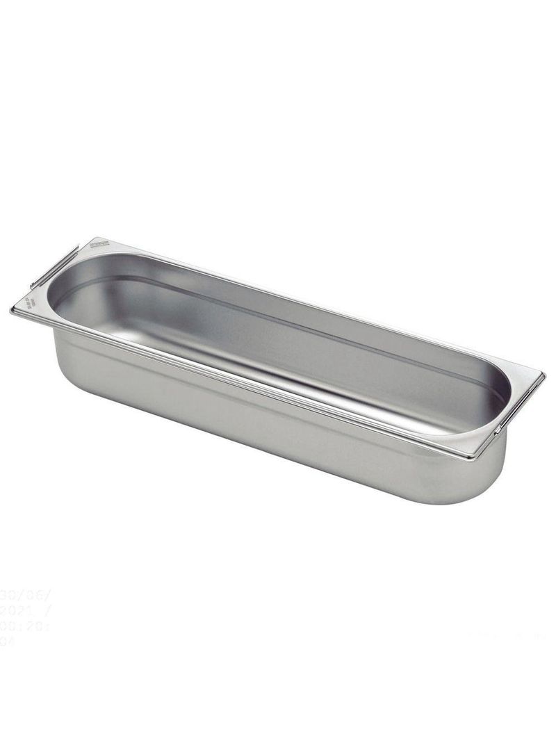 Cuba Tramontina Gn 2/4 Em Aço Inox Com Alças Móveis Profundidade 100 Mm - Aço 430 Tramontina