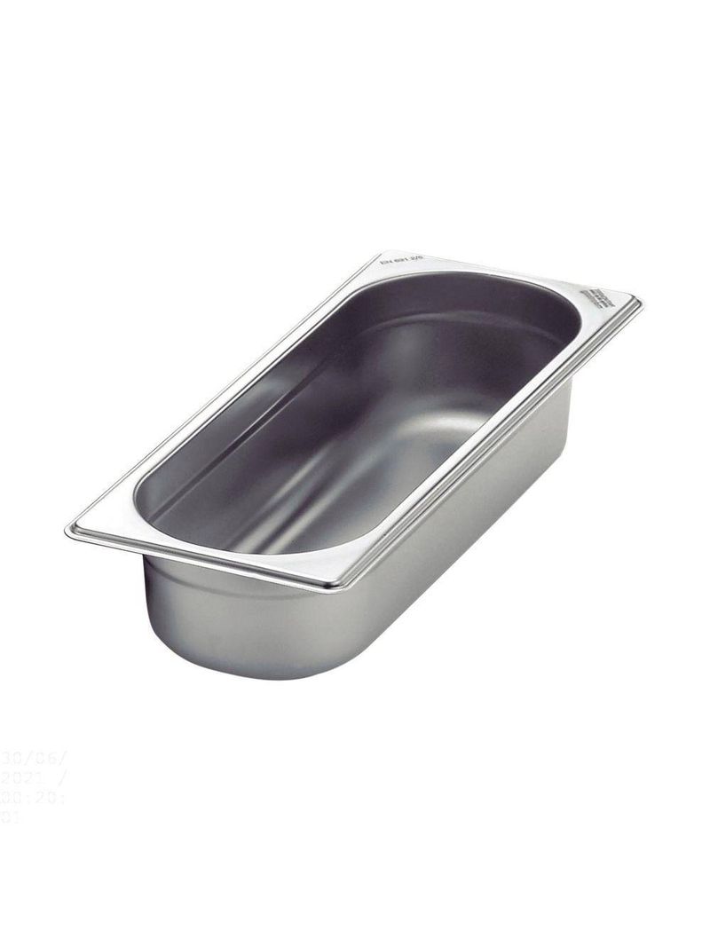 Cuba Tramontina Gn 2/8 Em Aço Inox Sem Alças Profundidade 65 Mm - Aço 304 Tramontina