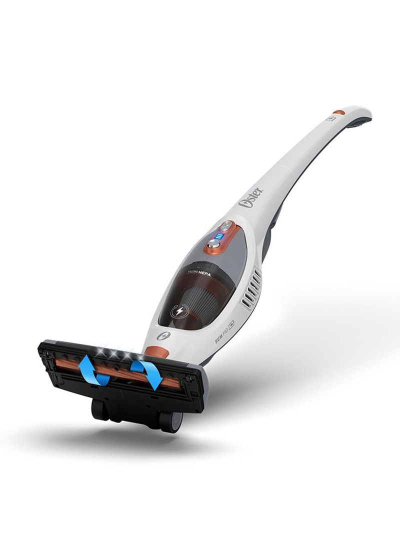 Aspirador de Pó Vertical Sem Fio Oster White Duo Clean 2 em 1 - Bateria