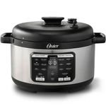 Kit Panela De Pressão 5,7L Multifunções E Cafeteira Com Jarra Inox Oster 110V