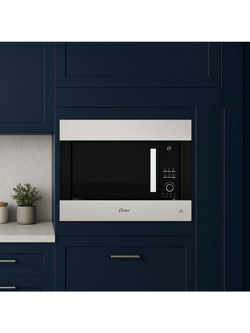 Forno Micro-ondas De Embutir Oster Black Inox 23L 110V