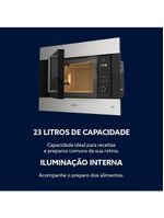 Forno Micro-ondas De Embutir Oster Black Inox 23L 110V