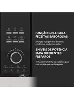 Forno Micro-ondas De Embutir Oster Black Inox 23L 110V