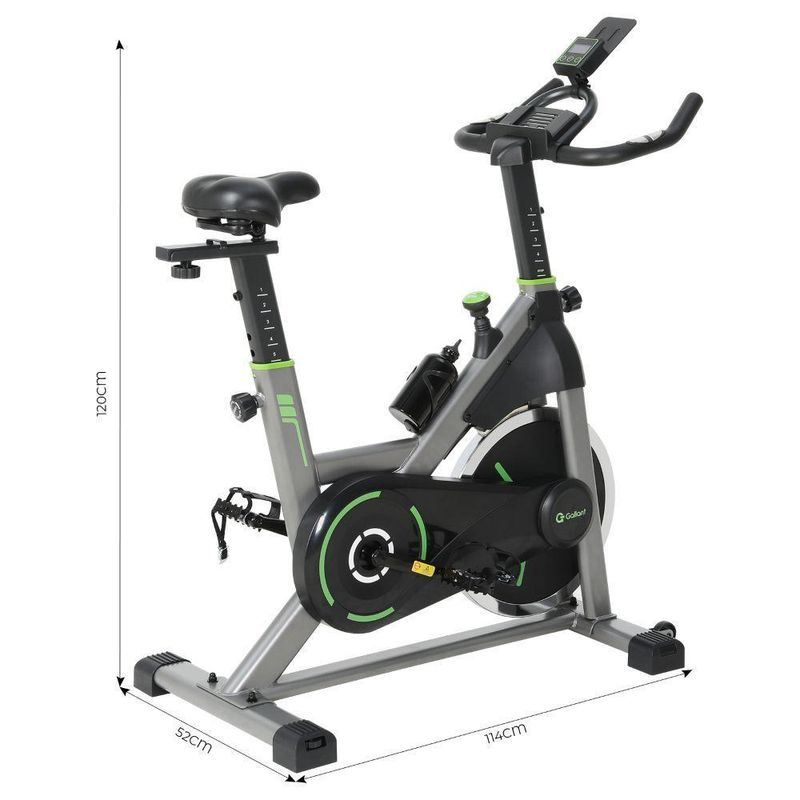 Bicicleta Ergométrica Spinning Gallant Power Pro Mecânica Roda De Inercia 20kg (GSB20HBTA-PT)