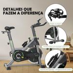 Bicicleta Ergométrica Spinning Gallant Power Pro Mecânica Roda De Inercia 20kg (GSB20HBTA-PT)