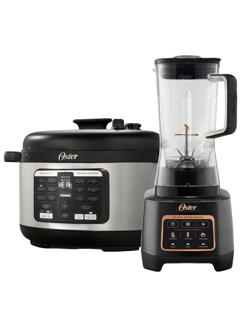 Kit Liquidificador Xtreme Mix E Panela Multifunções Oster 5,7L 110V