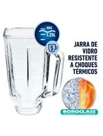 Liquidificador New Osterizer Clássico Vermelho Oster 1,25L - 220V
