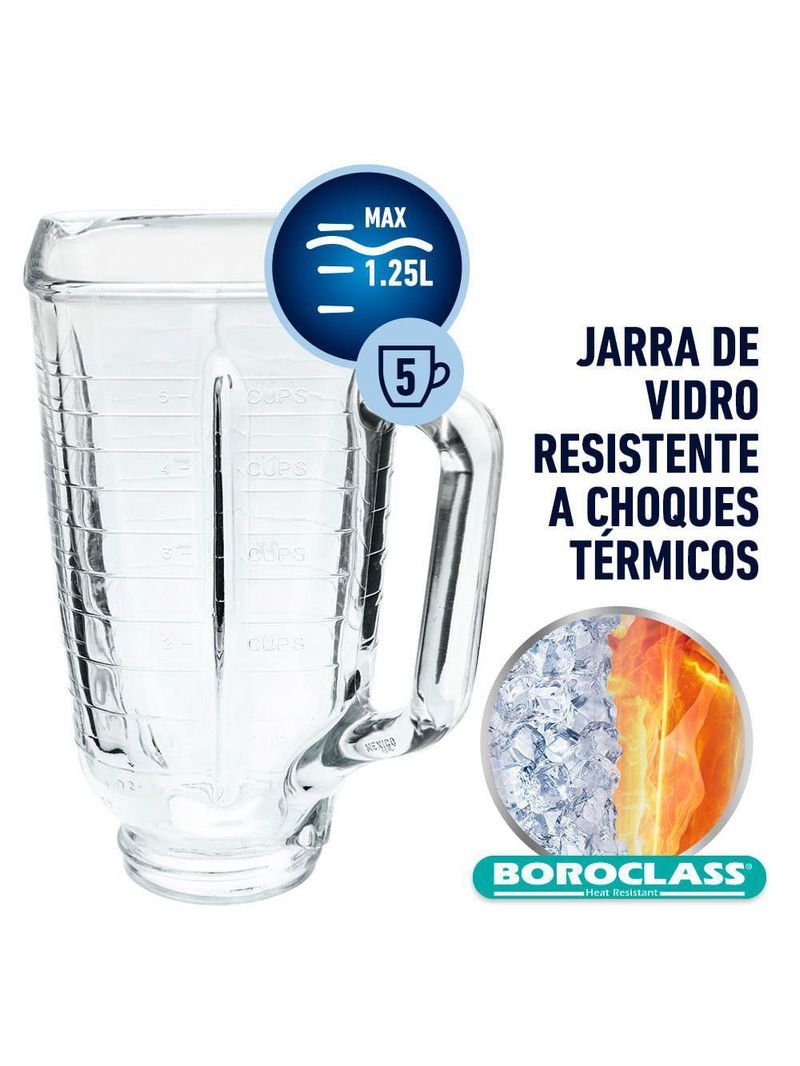 Liquidificador New Osterizer Clássico Vermelho Oster 1,25L - 220V