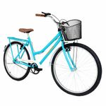 Bicicleta Soberana Urbana Transporte e Passeio Aro 26 Quadro Aço 1v Verde Tiffany Mormaii