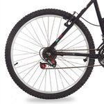 Bicicleta Safira Mountain Bike Aro 26 Quadro Aço 18 Marchas V-Brake Preto Brilho Mormaii