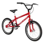 Bicicleta Sts Cross 1v Mountain Bike Aro 20 Quadro Aço V-brake Vermelho Coke Free Action