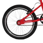 Bicicleta Sts Cross 1v Mountain Bike Aro 20 Quadro Aço V-brake Vermelho Coke Free Action