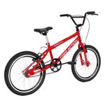 Bicicleta Sts Cross 1v Mountain Bike Aro 20 Quadro Aço V-brake Vermelho Coke Free Action