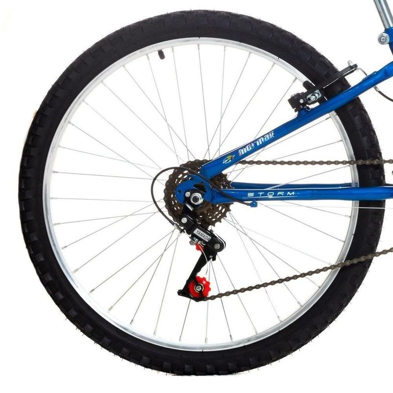 Bicicleta Storm Mtb Aro 24 Quadro Aço 18 Marchas Azul Alanya Mormaii