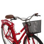 Bicicleta Urbana Paradise Aro 26 Quadro Aço 1 Marcha V-Brake Vermelho Coke Free Action